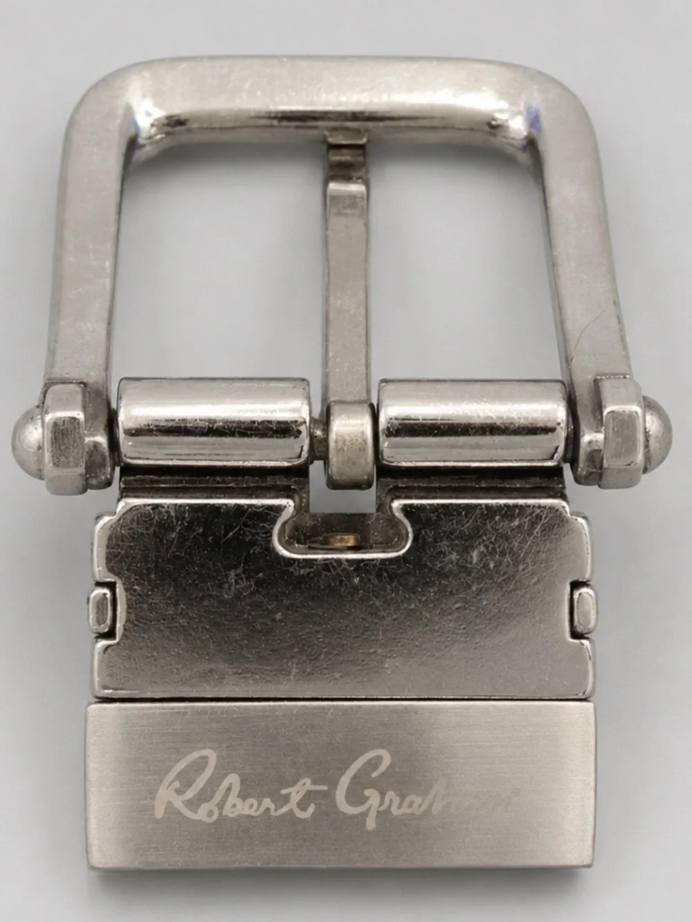 Robert Graham Reversible Belt Buckle Silver Tone Fits 1.25 Inch Belt